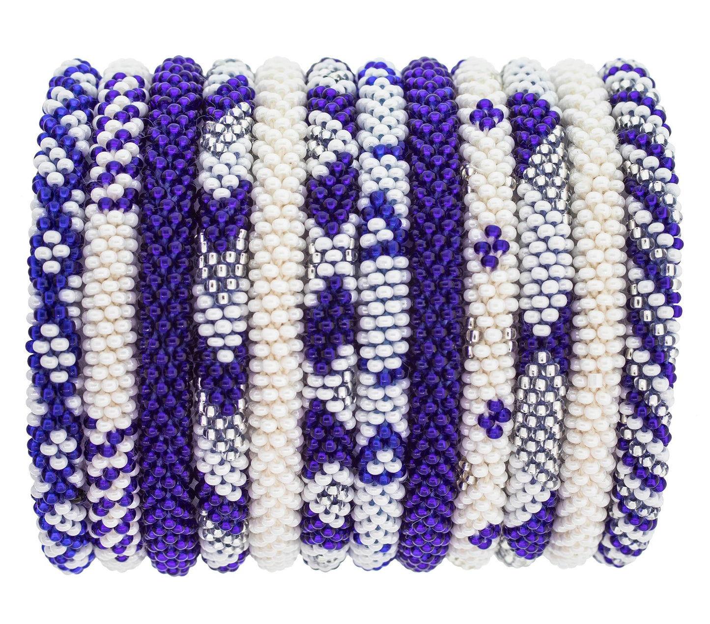 Roll-On® Game Day Bracelets Blue and White
