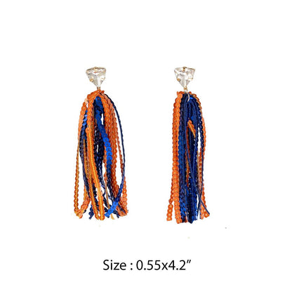 GAME DAY SHINNY DROP SPORTS SEQUINS POST EARRINGS