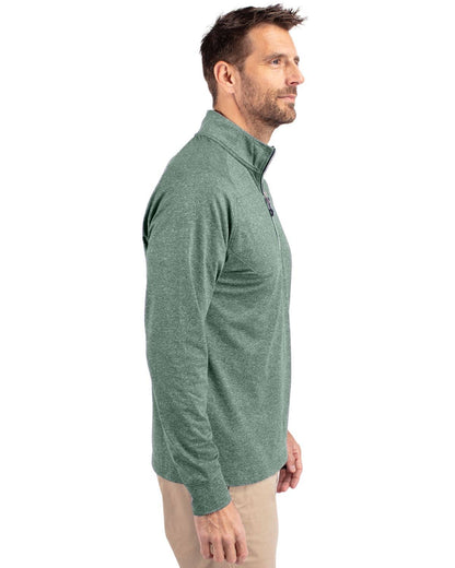 Cutter & Buck Adapt Eco Knit Heather Mens 1/4 Zip Pullover