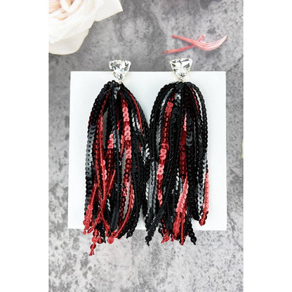 GAME DAY SHINNY DROP SPORTS SEQUINS POST EARRINGS