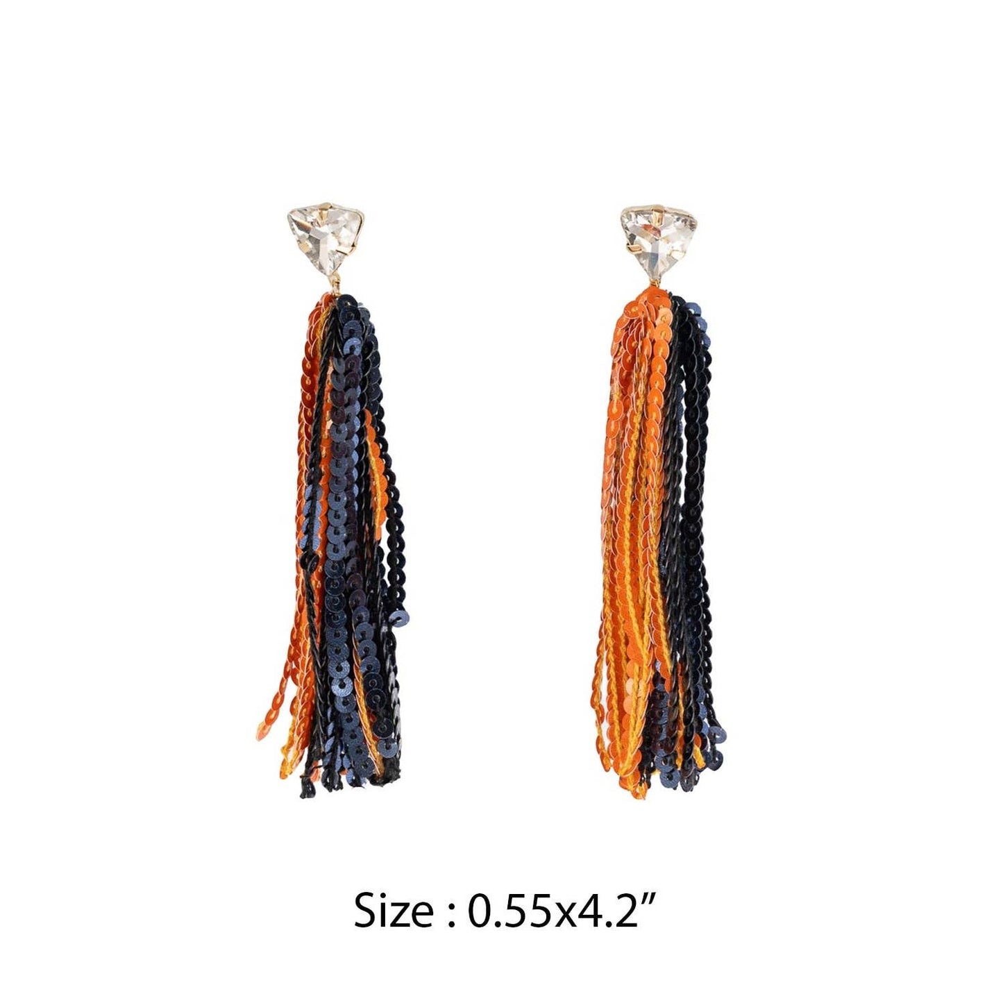 GAME DAY SHINNY DROP SPORTS SEQUINS POST EARRINGS