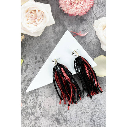 GAME DAY SHINNY DROP SPORTS SEQUINS POST EARRINGS