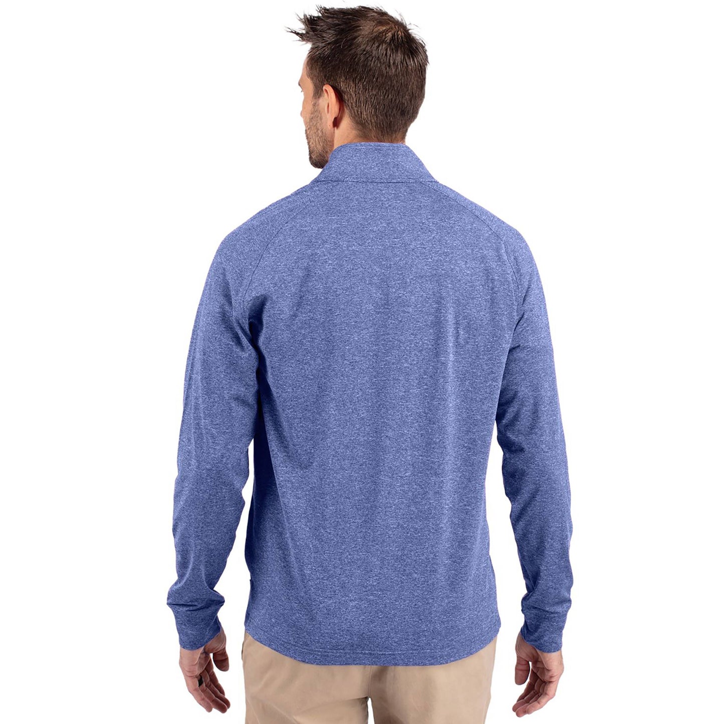 Cutter & Buck Adapt Eco Knit Heather Mens 1/4 Zip Pullover