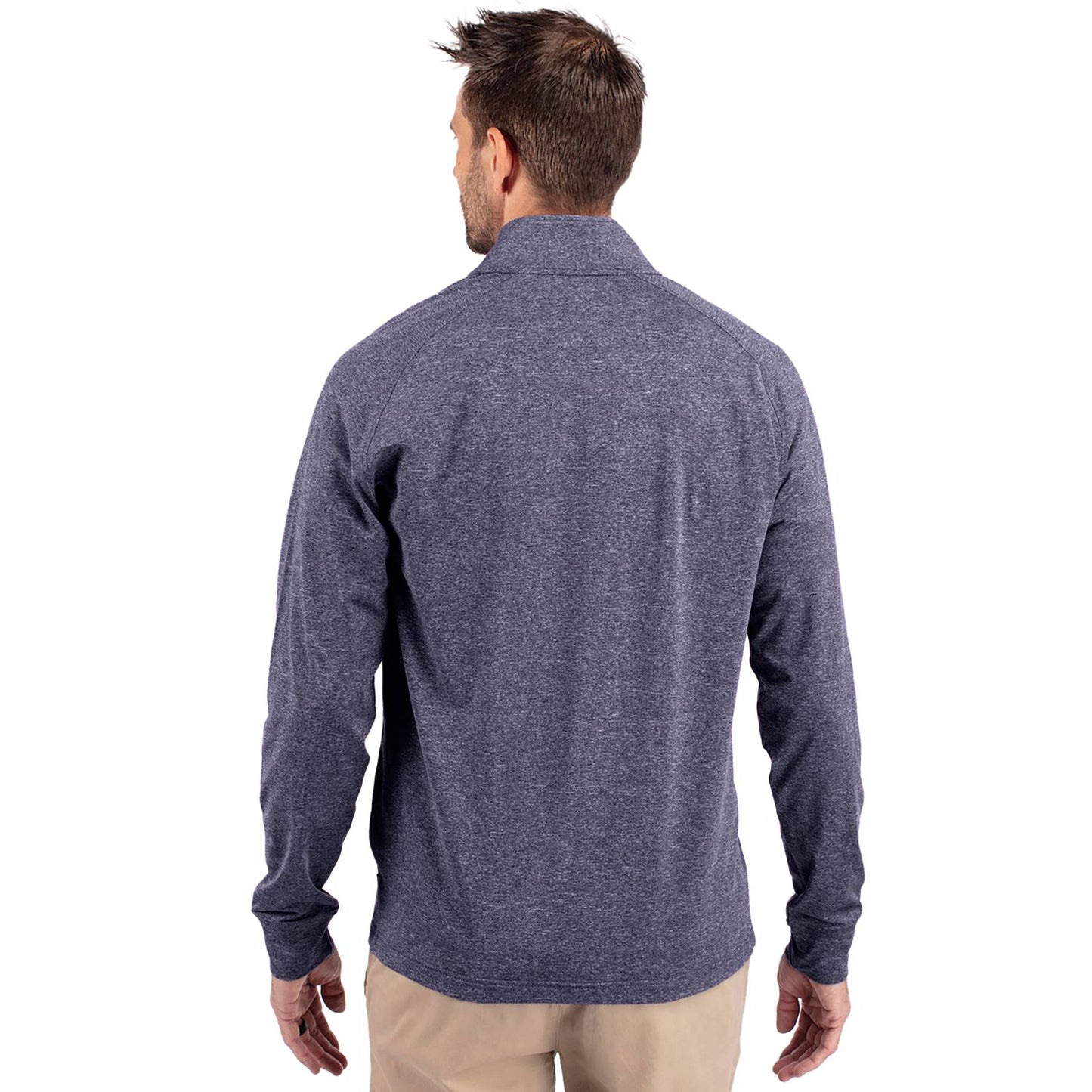 Cutter & Buck Adapt Eco Knit Heather Mens 1/4 Zip Pullover