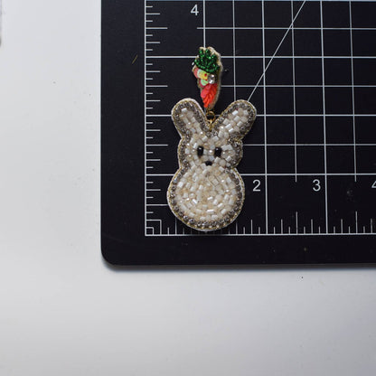Easter Bead Earring | Bunny with Carrot