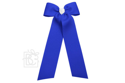 Two Tone Flat Bow Streamers (Electric Blue & White)