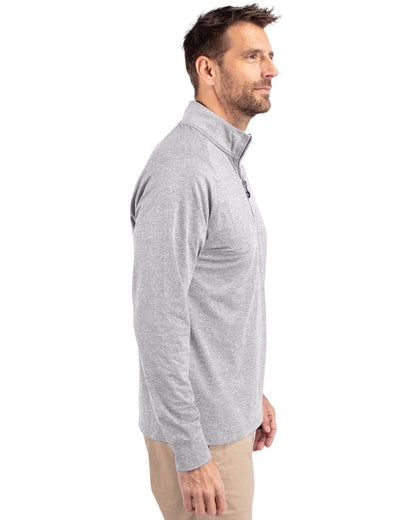 Cutter & Buck Adapt Eco Knit Heather Mens 1/4 Zip Pullover