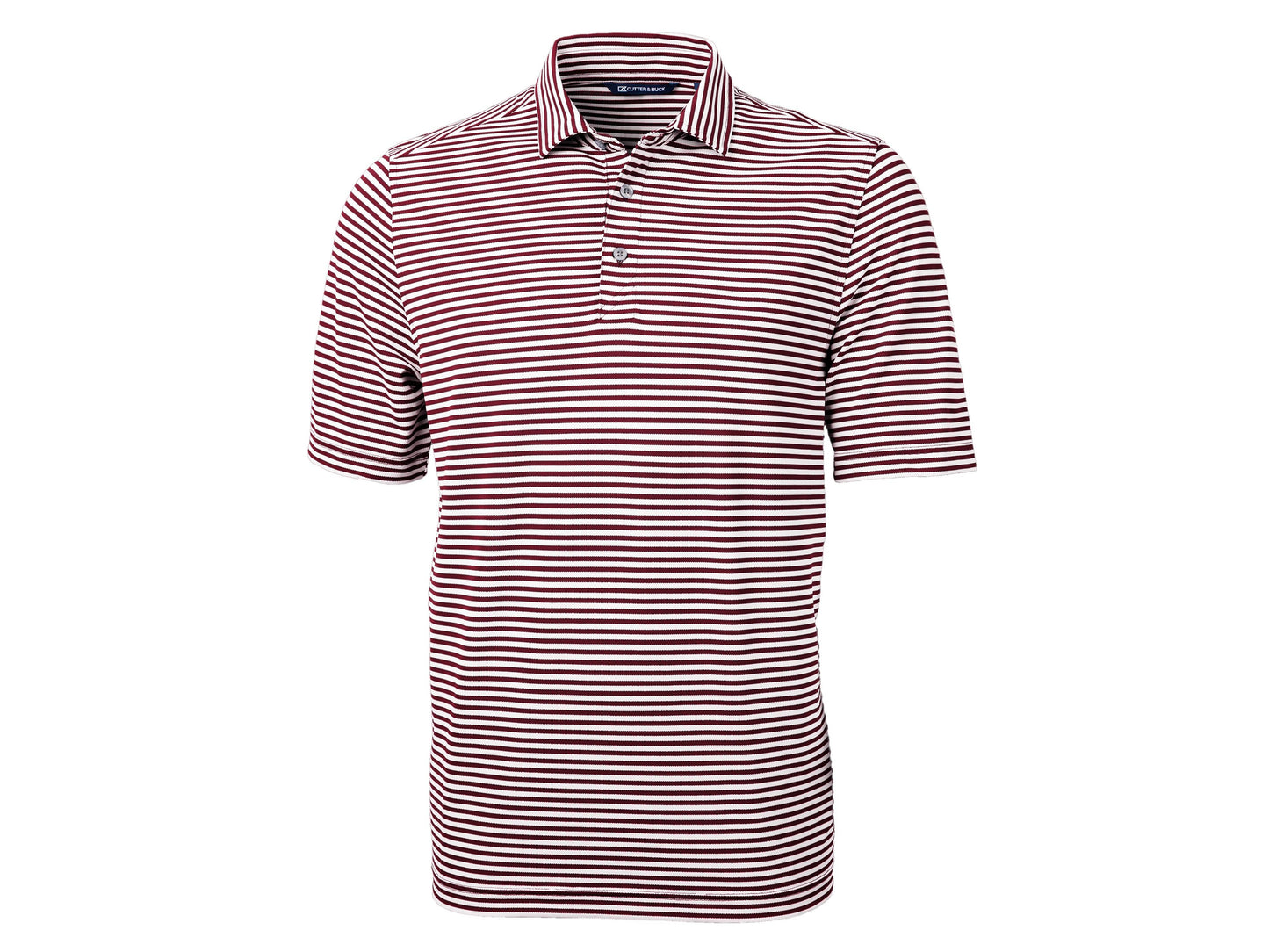 Cutter & Buck Virtue Eco Pique Stripe Recycled Mens Polo