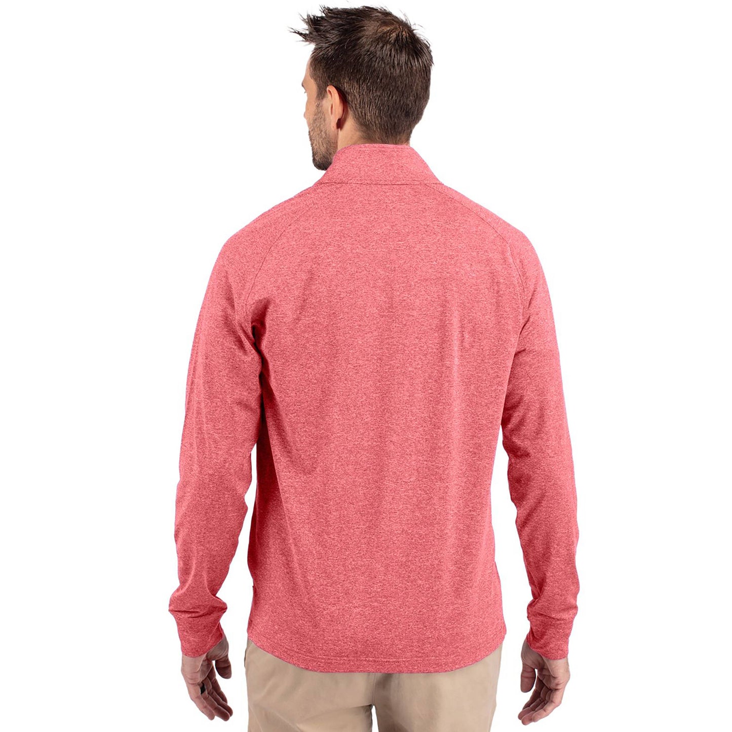 Cutter & Buck Adapt Eco Knit Heather Mens 1/4 Zip Pullover