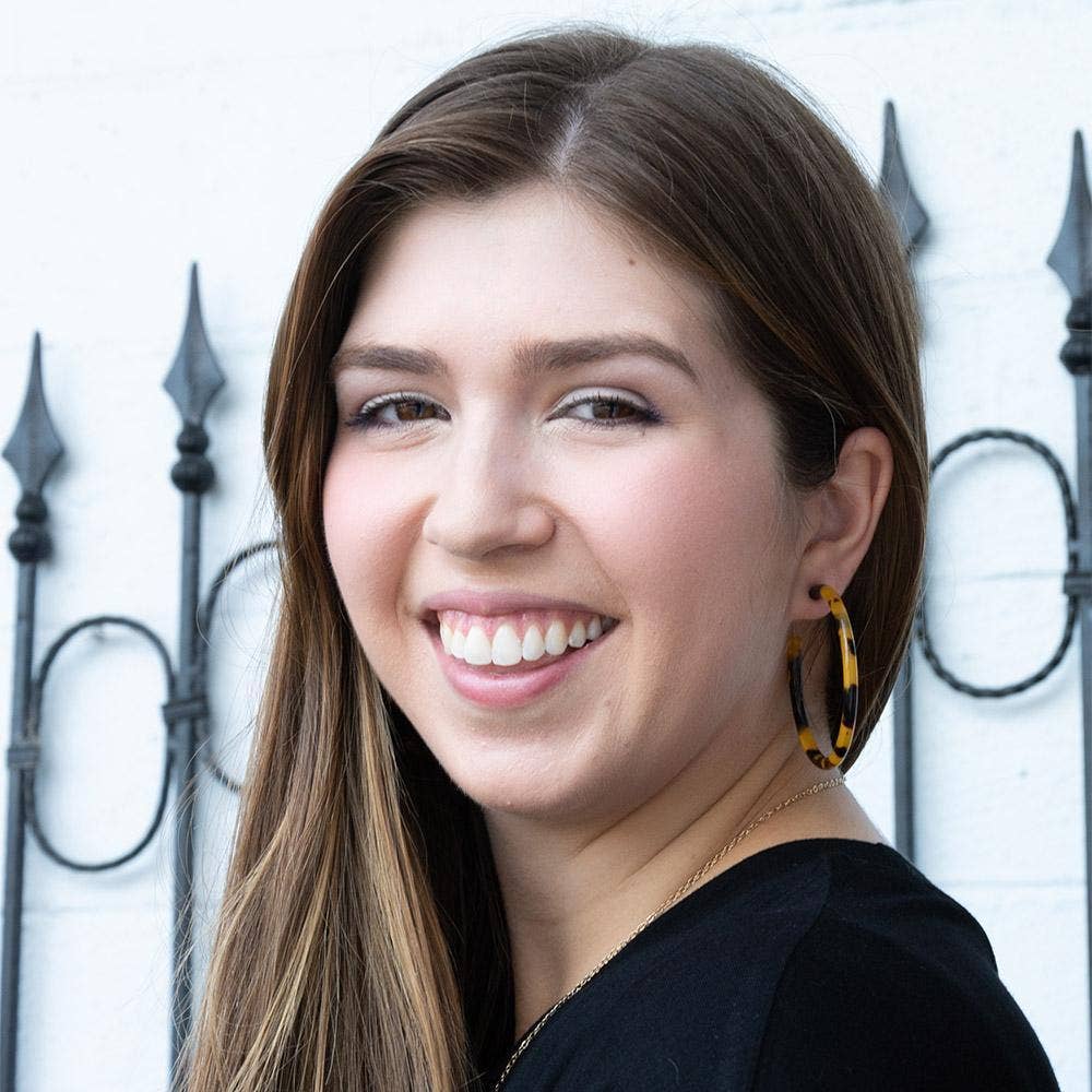 Tortoise Hoop Earrings