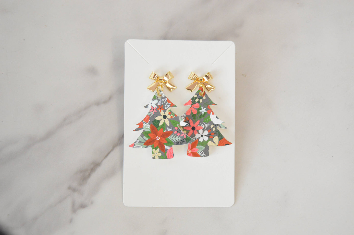 Christmas Earrings, Holiday Earrings, Acrylic Earrings