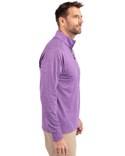 Cutter & Buck Adapt Eco Knit Heather Mens 1/4 Zip Pullover