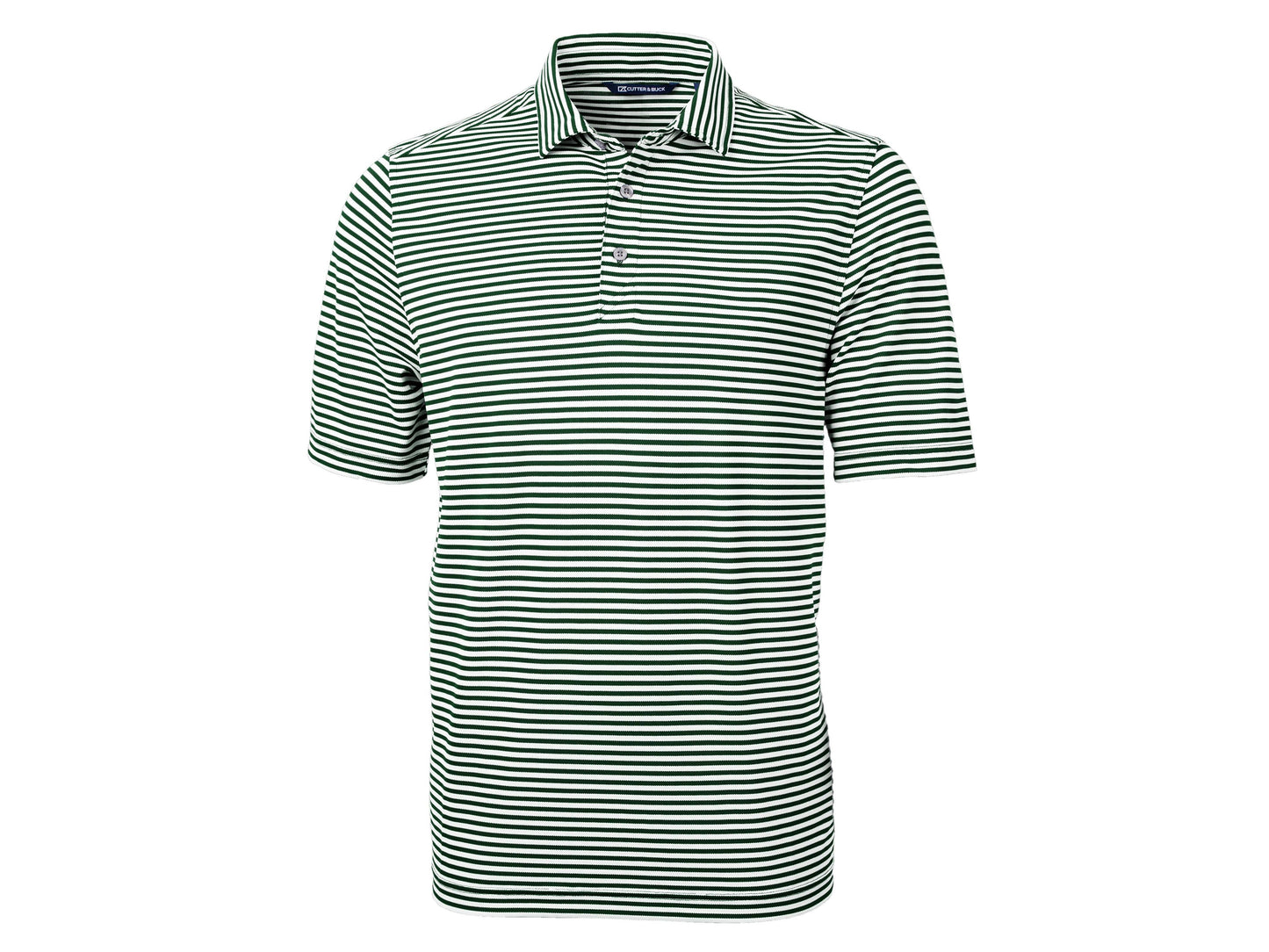 Cutter & Buck Virtue Eco Pique Stripe Recycled Mens Polo