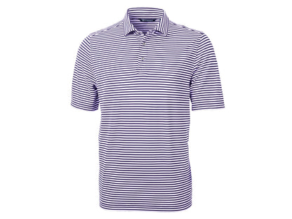 Cutter & Buck Virtue Eco Pique Stripe Recycled Mens Polo