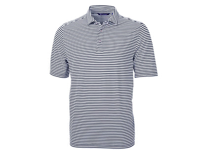 Cutter & Buck Virtue Eco Pique Stripe Recycled Mens Polo