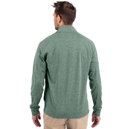 Cutter & Buck Adapt Eco Knit Heather Mens 1/4 Zip Pullover