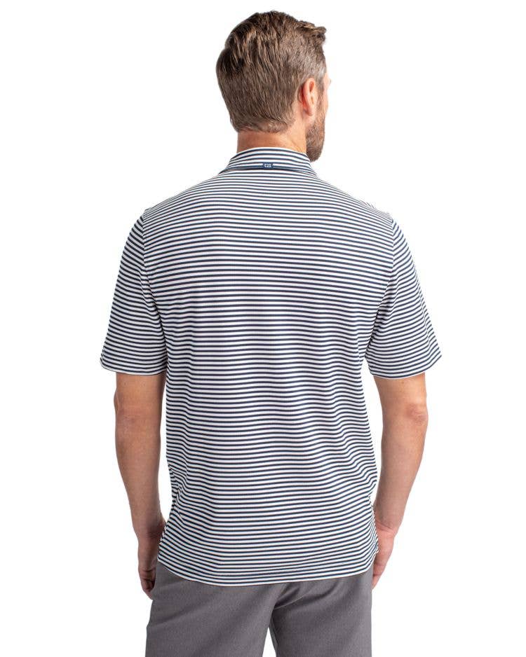 Cutter & Buck Virtue Eco Pique Stripe Recycled Mens Polo