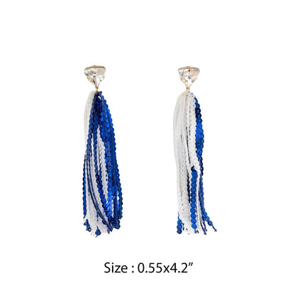 GAME DAY SHINNY DROP SPORTS SEQUINS POST EARRINGS