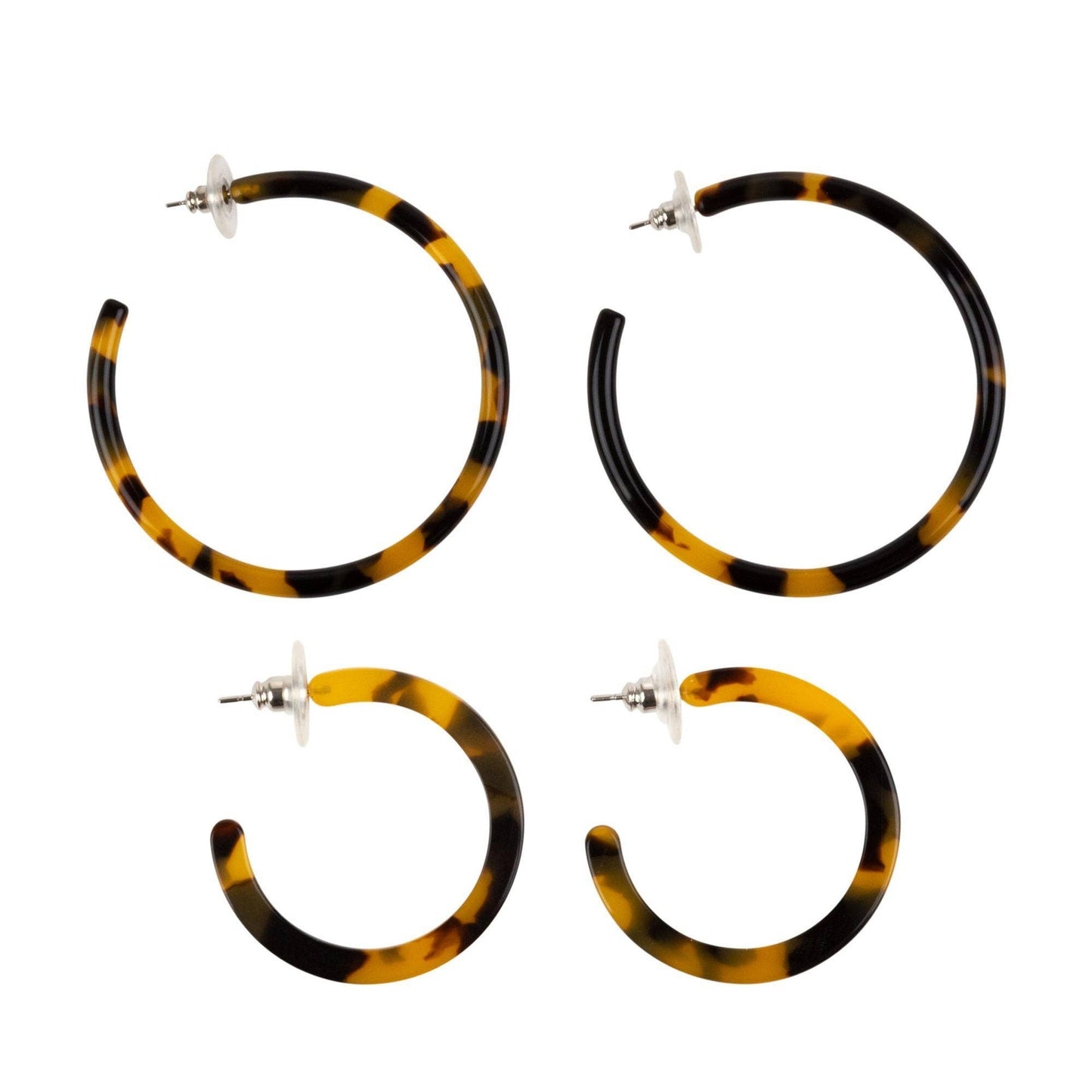 Tortoise Hoop Earrings