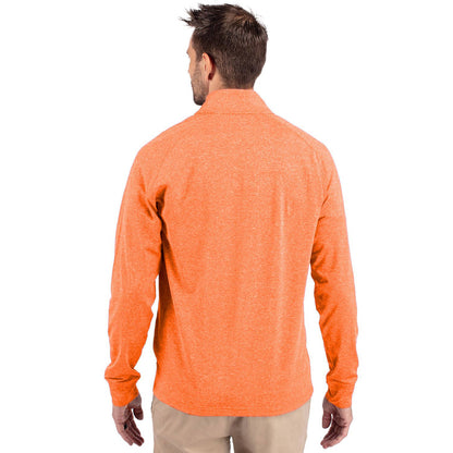 Cutter & Buck Adapt Eco Knit Heather Mens 1/4 Zip Pullover
