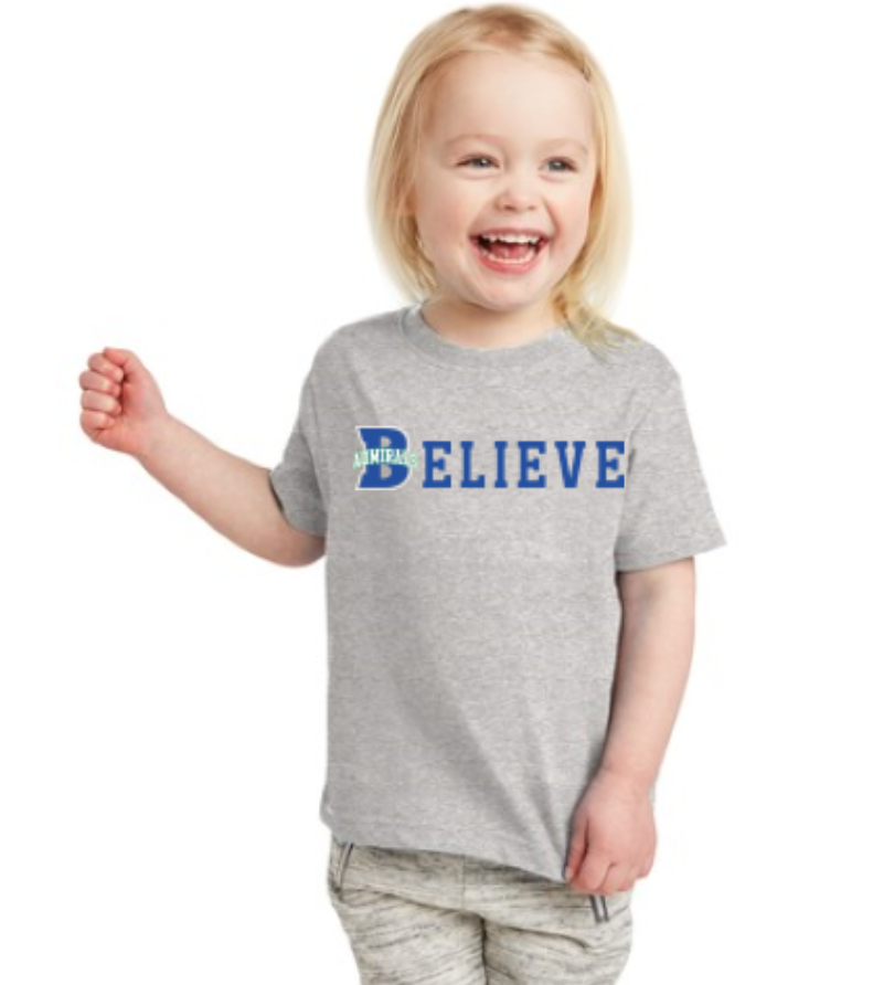 Gray Believe T-Shirt