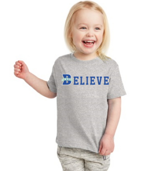 Gray Believe T-Shirt