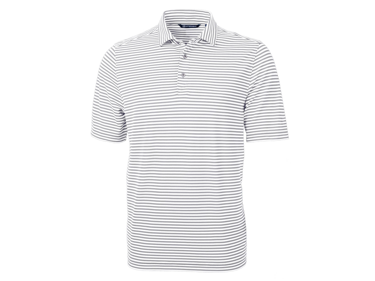 Cutter & Buck Virtue Eco Pique Stripe Recycled Mens Polo