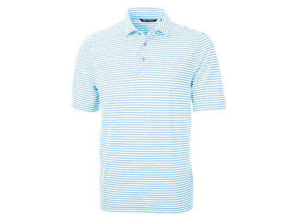 Cutter & Buck Virtue Eco Pique Stripe Recycled Mens Polo