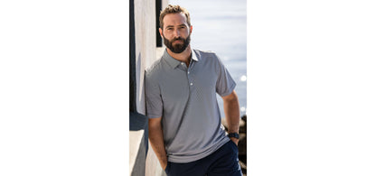Cutter & Buck Forge Eco Double Stripe Recycled Mens Polo