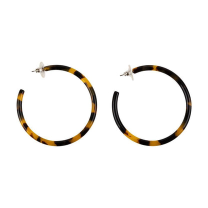 Tortoise Hoop Earrings