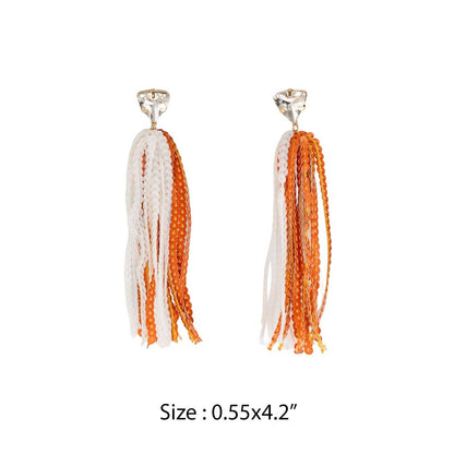 GAME DAY SHINNY DROP SPORTS SEQUINS POST EARRINGS